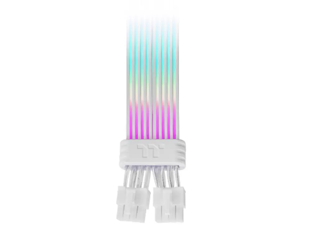 Thermaltake TtMod Sleeved ARGB 8Pin 300mm PSU Cable - Snow Edition by Thermaltake