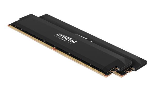 Crucial Pro 64GB (2x32GB) DDR5 UDIMM 6000MHz CL40 Black Heat Spreader