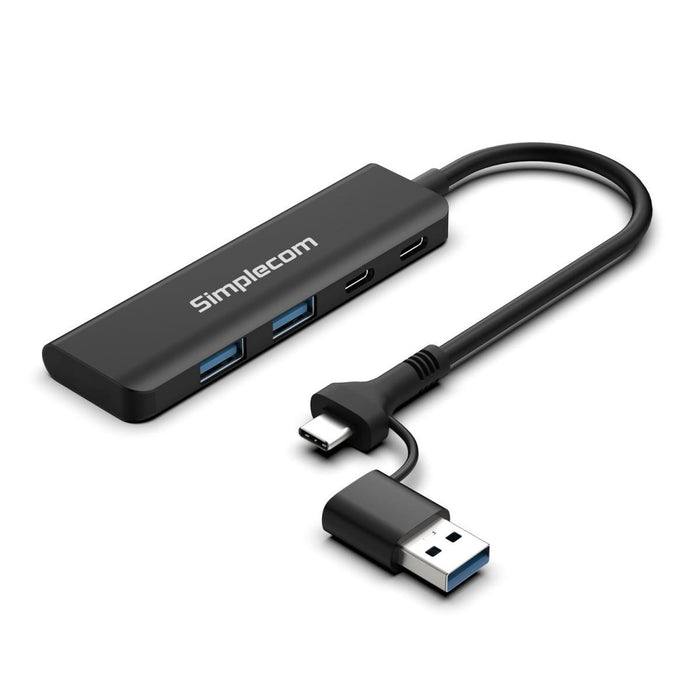 Simplecom CH385 SuperSpeed USB-A and USB-C 4-Port Combo Hub