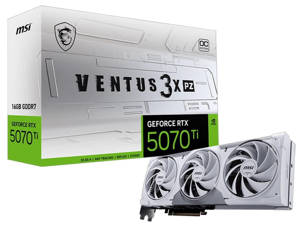 MSI GeForce RTX 5070 Ti 16G VENTUS 3X PZ OC Graphics Card - IT Warehouse