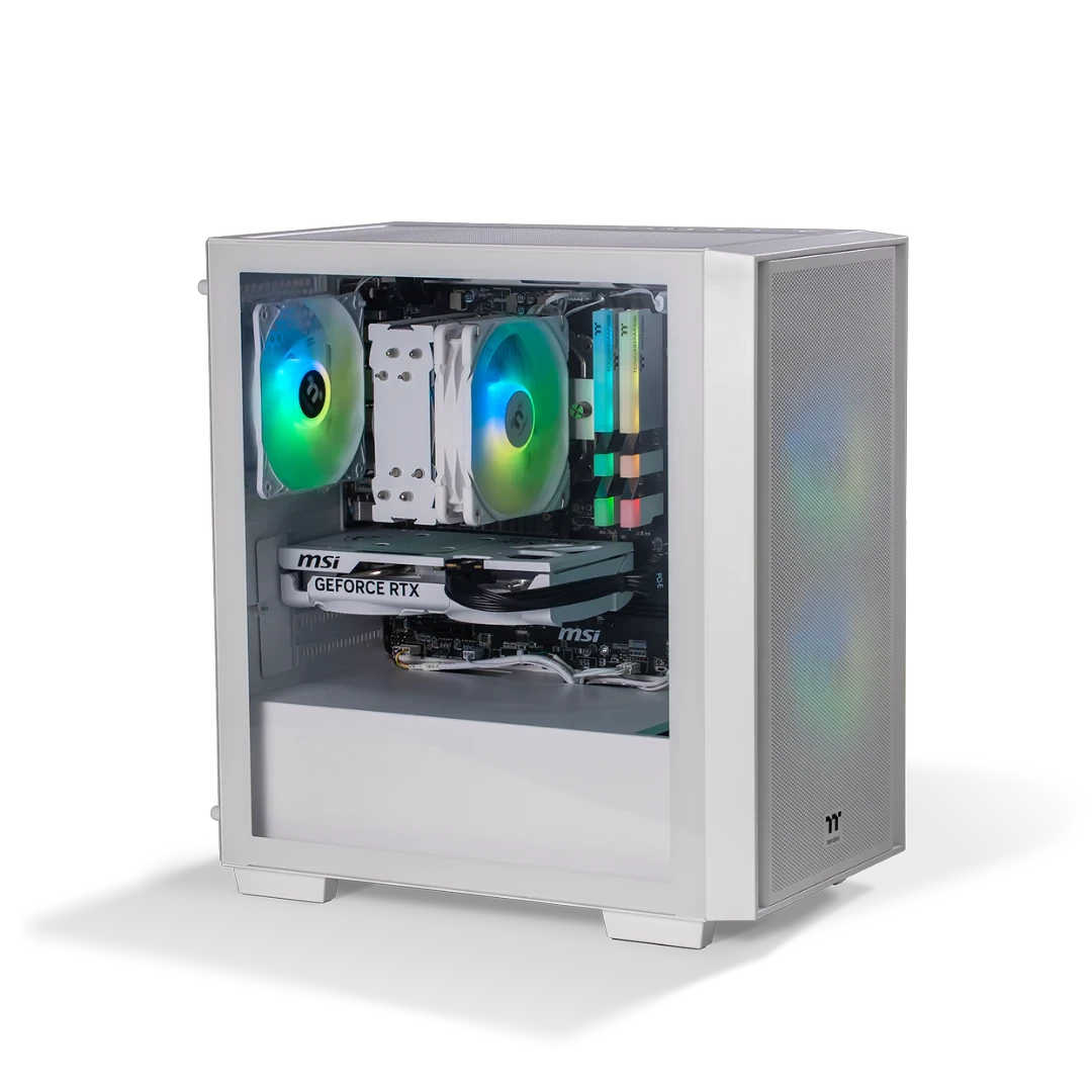 Thermaltake Genesis Ultimate V5 Ryzen 5 5600 RTX 5060 1TB SSD 16GB RAM W11H Gaming Desktop PC - Snow by Thermaltake