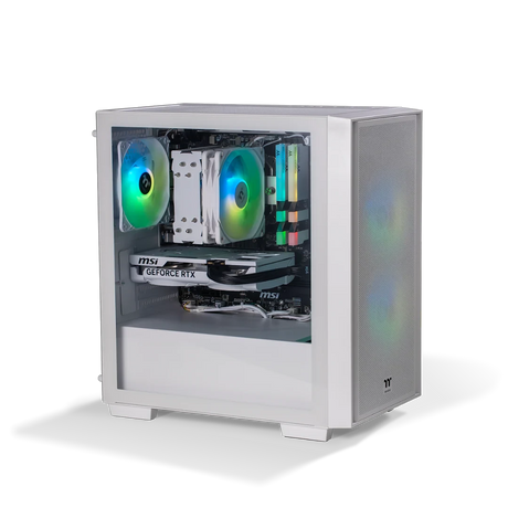 Thermaltake Genesis Ultimate V5 Ryzen 5 5600 RTX 5060 1TB SSD 16GB RAM W11H Gaming Desktop PC - Snow by Thermaltake