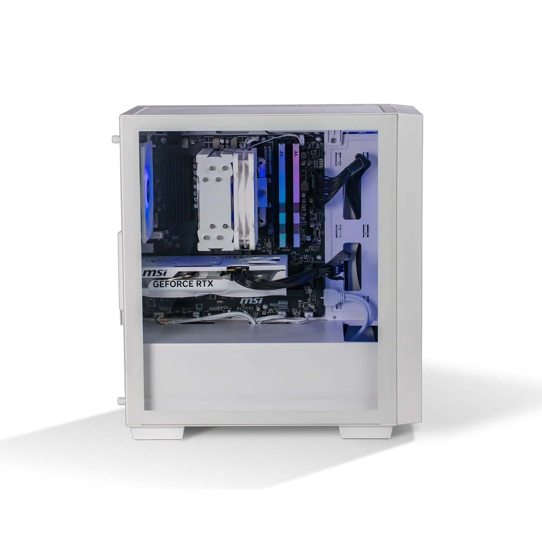 Thermaltake Genesis Ultimate V5 Ryzen 5 5600 RTX 5060 1TB SSD 16GB RAM W11H Gaming Desktop PC - Snow by Thermaltake