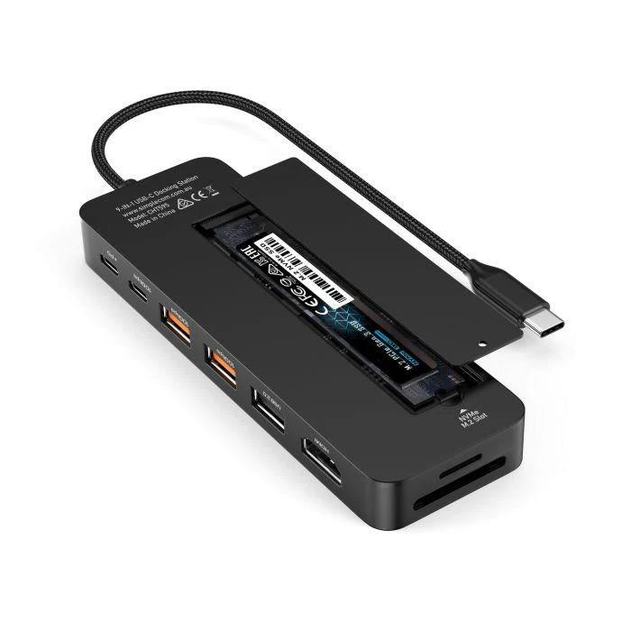 Simplecom CHT595 9-in-1 USB-C Multiport Docking Station with NVMe M.2 Enclosure by Simplecom