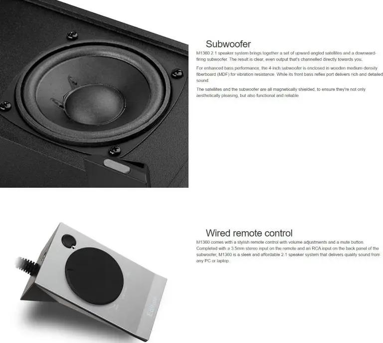 Edifier M1360 2.1 Multimedia Speakers by Edifier
