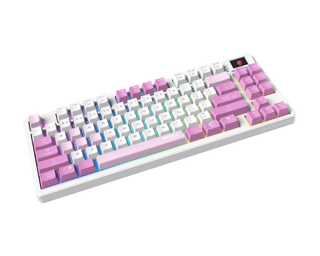 MSI Forge GK600 TKL Wireless RGB Linear Switch Gaming Keyboard - Violet