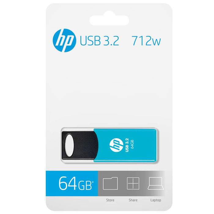 HP 712W 64GB USB 3.2 Flash Drive Memory