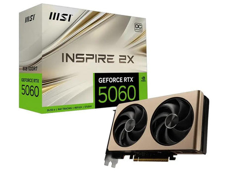 MSI GeForce RTX 5060 8G Inspire 2X OC Graphics Card by MSI
