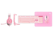 Fantech P51 Gaming PC 5-in-1 Keyboard Combo with Mouse / Mousepad / Headset / Headset Stand - Sakura Pink