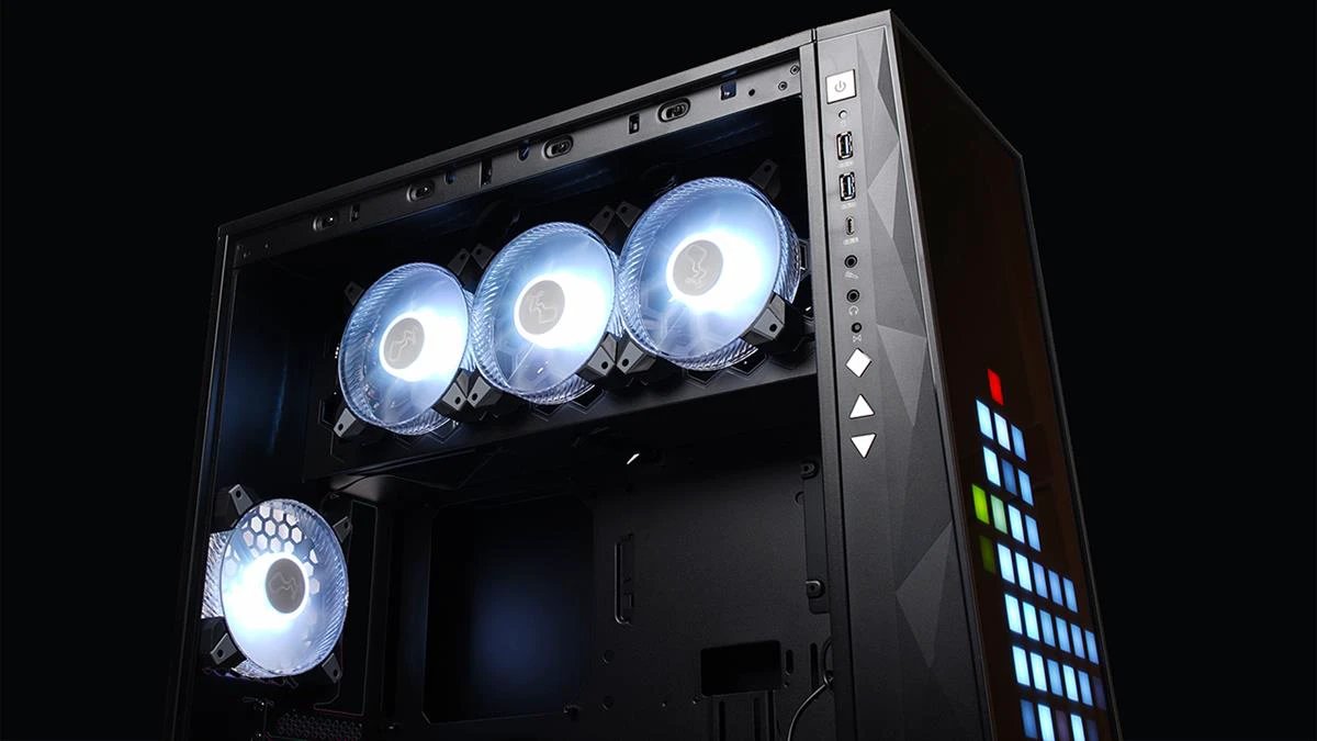 InWin 309 ARGB Tempered Glass Mid-Tower ATX Case-Black by InWin