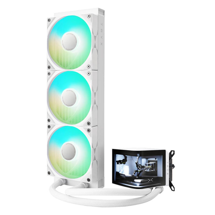 TRYX PANORAMA 360mm AIO Liquid Cooler ARGB White