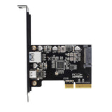 Simplecom EC312v2 PCIe x4 to 2-Port USB 3.2 Gen II 10Gbps USB-C and USB-A Expansion Card by Simplecom