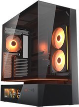 Cougar CFV235 Vision Free-Floating ATX Mid-Tower Case with 9" Display Black