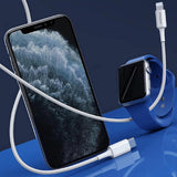 Pisen Mr White Lightning to USB-C PD Fast Charge Cable (1M) White - Support Charge 3A