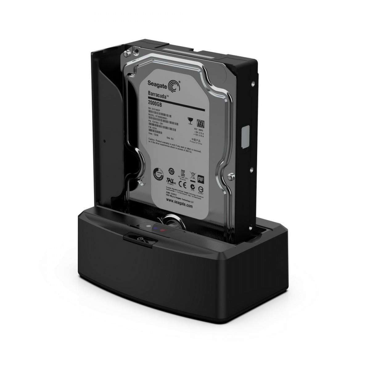 Simplecom SD311 USB-3.0 Docking Station With Lid For 2.5 and 3.5in Drives