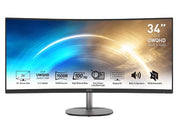 MSI PRO MP341CQ 34" Ultra-wide QHD VA 100Hz Curved Business Monitor - Black