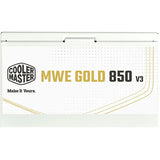 Cooler Master MWE V3 Series 850W 80+ Gold Power Supply - White