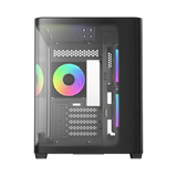 OCYPUS Iota C50 BLACK mATX case curve panel with digital display