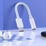 USP Type C to Aux 3.5mm DAC Headphone Jack Adapter - White by USP