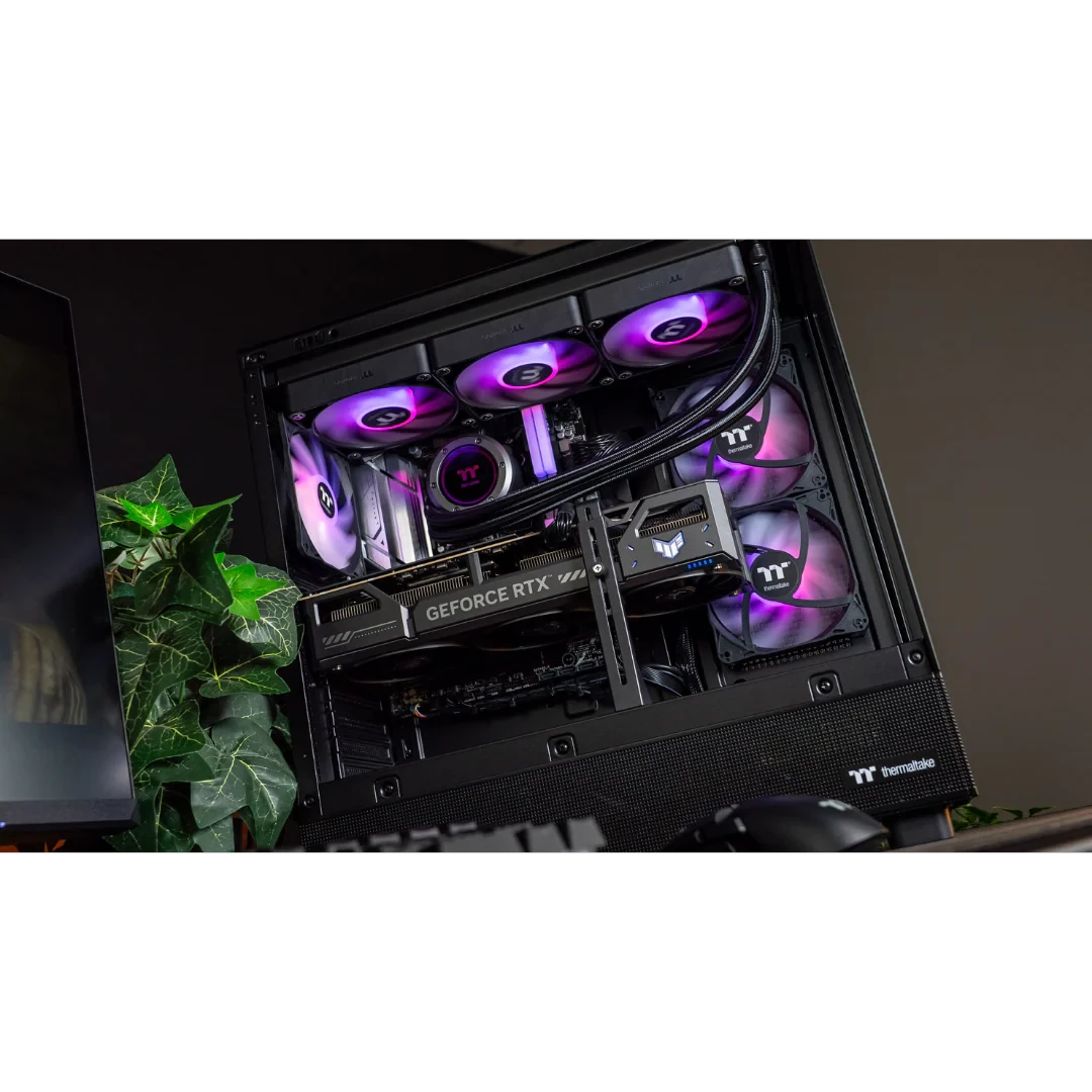 Thermaltake Horizon Xtreme V2 Ryzen 7 7800X3D RTX 5080 2TB SSD 32GB RAM W11H Gaming Desktop PC - Black by Thermaltake