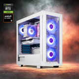 Thermaltake Infinity PRO V7 Desktop PC AMD Ryzen 5 7500F 32GB RAM RTX 5070 W11 - V350 Snow Edition