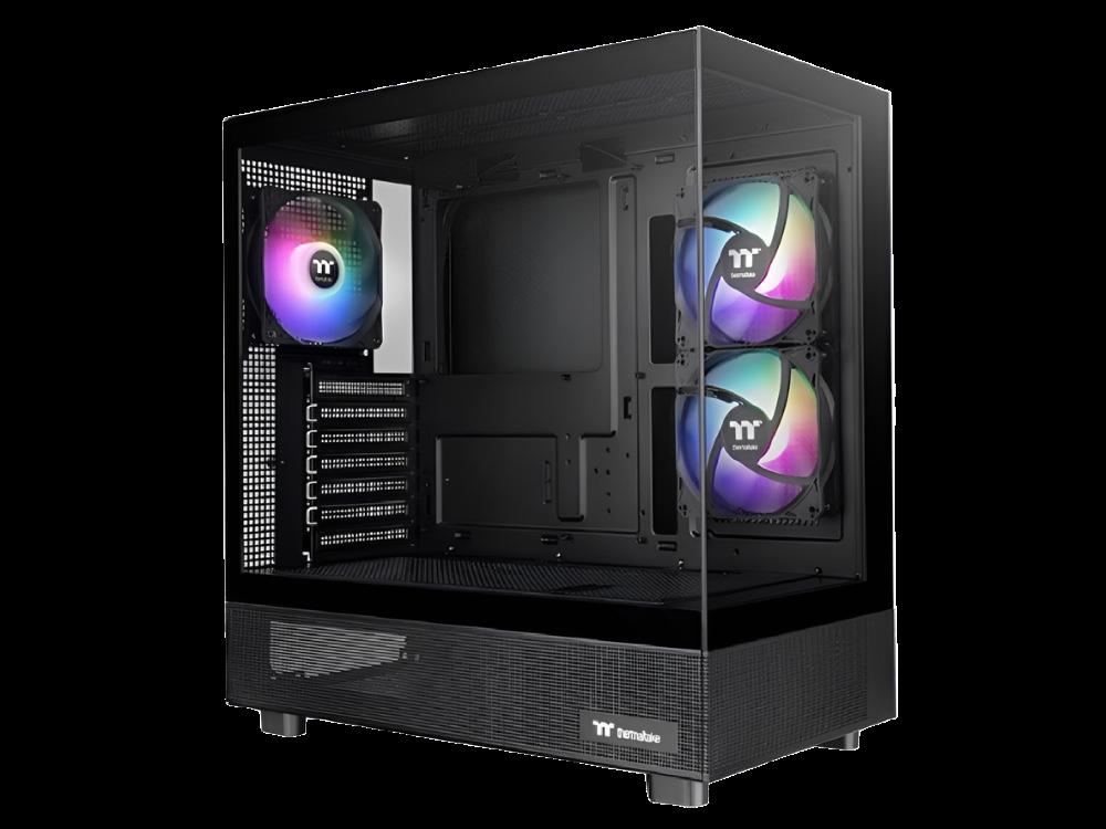 Thermaltake View 270 Plus TG ARGB Mid-Tower Case - Black