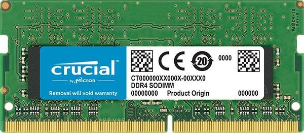 Crucial 8GB DDR4 SODIMM 3200MHz Memory