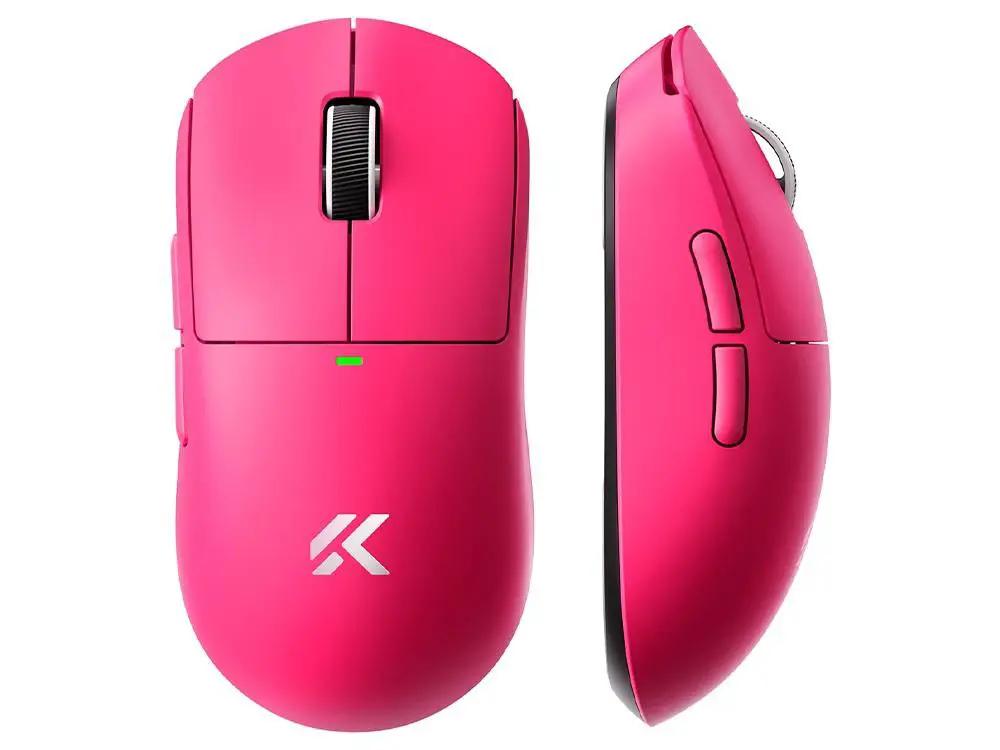 MCHOSE A5 V3 Ultralight 8K Wireless Ergonomic Gaming Mouse - Berry Red (Pink) by MCHOSE