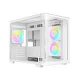 OCYPUS Iota C50 WHITE mATX case curve panel with digital display