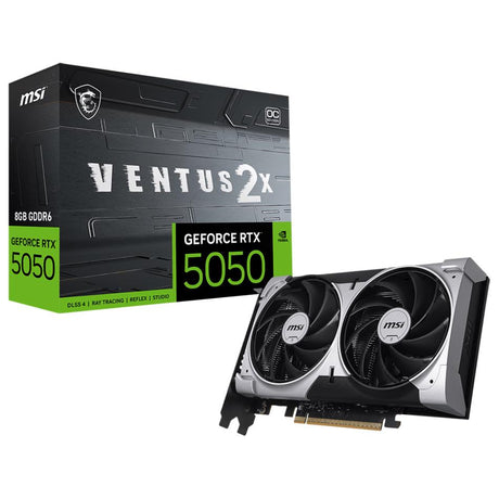MSI GeForce RTX 5050 8G Ventus 2X OC - Electronics > Electronics Accessories > Computer Components > I/O Cards & Adapters > Video Cards & Adapters from MSI