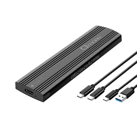 Oxhorn USB-C 3.2 Gen 2 M.2 NVMe SSD Enclosure Black by OXHORN