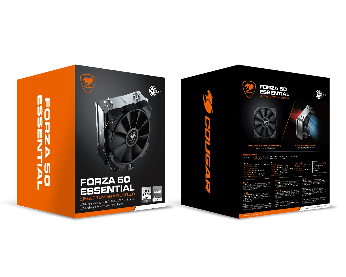 Cougar FORZA 50 ESSENTIAL Single Tower Air Cooler