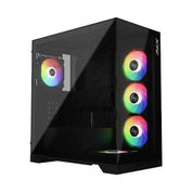 INVADER X BTF Mid-Tower PC Chassis - 5x RGB 120mm Fans - Black