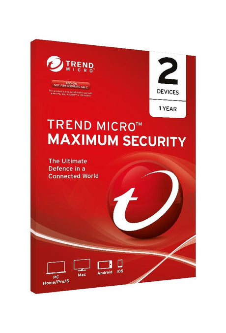 Trend Micro Maximum Security 2 Device 1 Year - Software > Computer Software from Trend