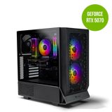 Thermaltake Infinity PRO V6 Ryzen 5 7600 RTX 5070 1TB SSD 32GB RAM W11H Gaming Desktop PC - Black by Thermaltake