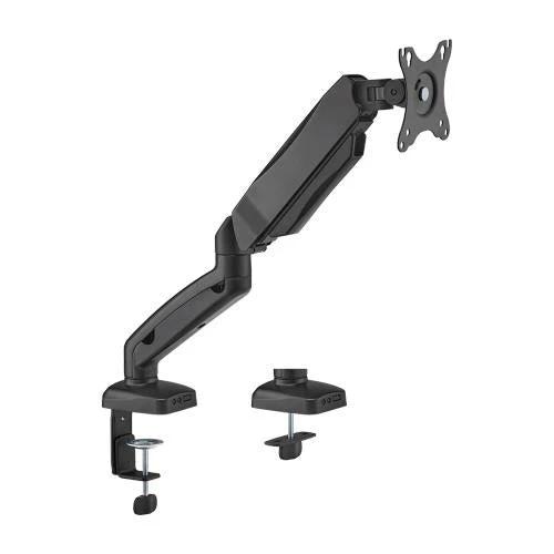Brateck Economy Single Screen Spring-Assisted Monitor Arm Fit Most 17"-32" Monitor Up to 9 kg VESA 75x75/100x100, Matte Black by Brateck