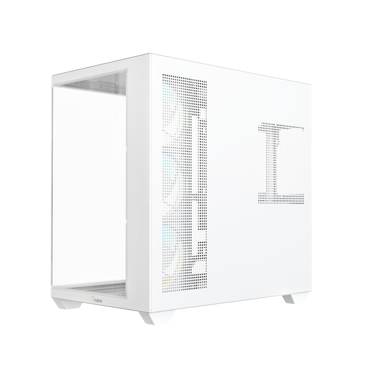 OCYPUS Gamma C74 WHITE ATX case with 4 fans