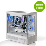 Thermaltake Horizon V2 Ryzen 5 7500F 32GB RTX 5060 1TB SSD 32GB RAM W11H Gaming Desktop PC - Snow by Thermaltake