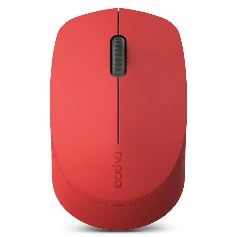 RAPOO M100 2.4GHz & Bluetooth Quiet Click Wireless Mouse Red by Rapoo