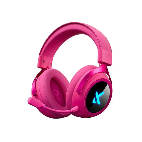 MCHOSE X9 Wireless Gaming Headset with Noise Canceling Microphone (Rose Red) by MCHOSE