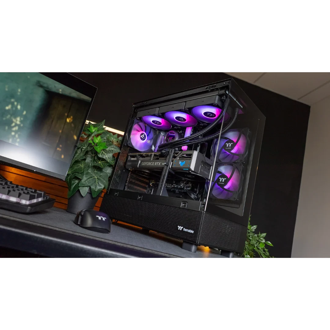 Thermaltake Horizon Pro V2 Ryzen 5 7600 GeForce RTX 5070 2TB SSD 32GB RAM W11H Desktop Gaming PC - Black by Thermaltake