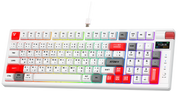 Fantech MK918 Atom Pro97 Hot-Swap Wireless Red Switch Mechanical White Keyboard with Display Screen