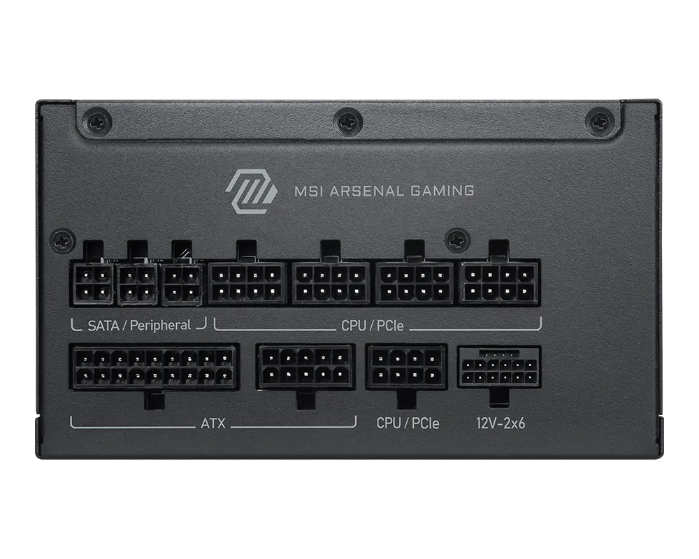 MSI MAG A1200PLS PCIE5.1 1200W 80+ Gold ATX Fully Modular Power Supply