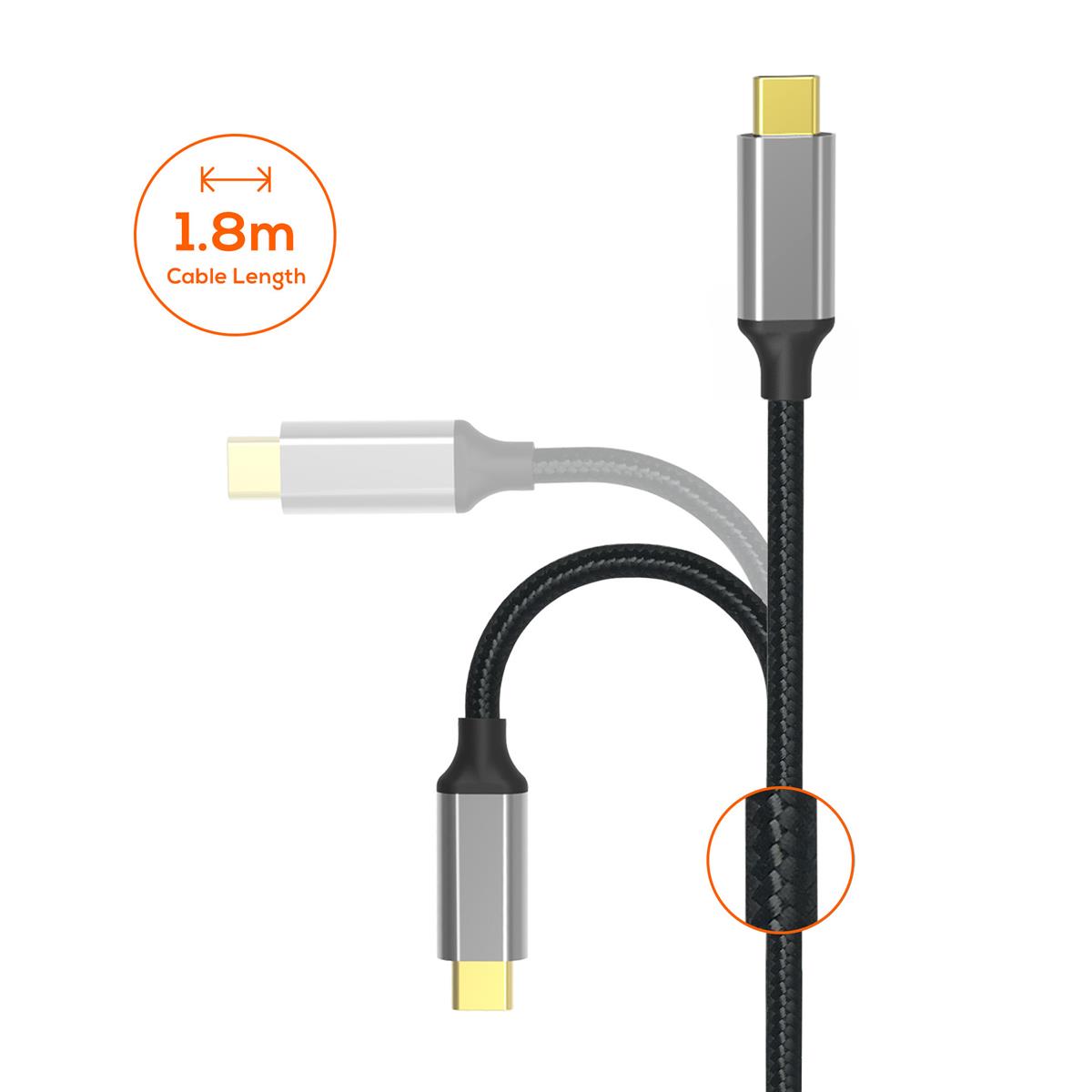 mbeat Tough Link 1.8m 4K USB-C to Display Port Cable