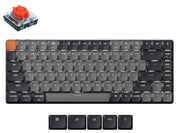 Keychron K3v3 QMK Wireless Low-Profile Backlit Red Switch Mechanical White Keyboard
