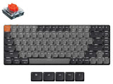 Keychron K3v3 QMK Wireless Low-Profile Backlit Red Switch Mechanical White Keyboard