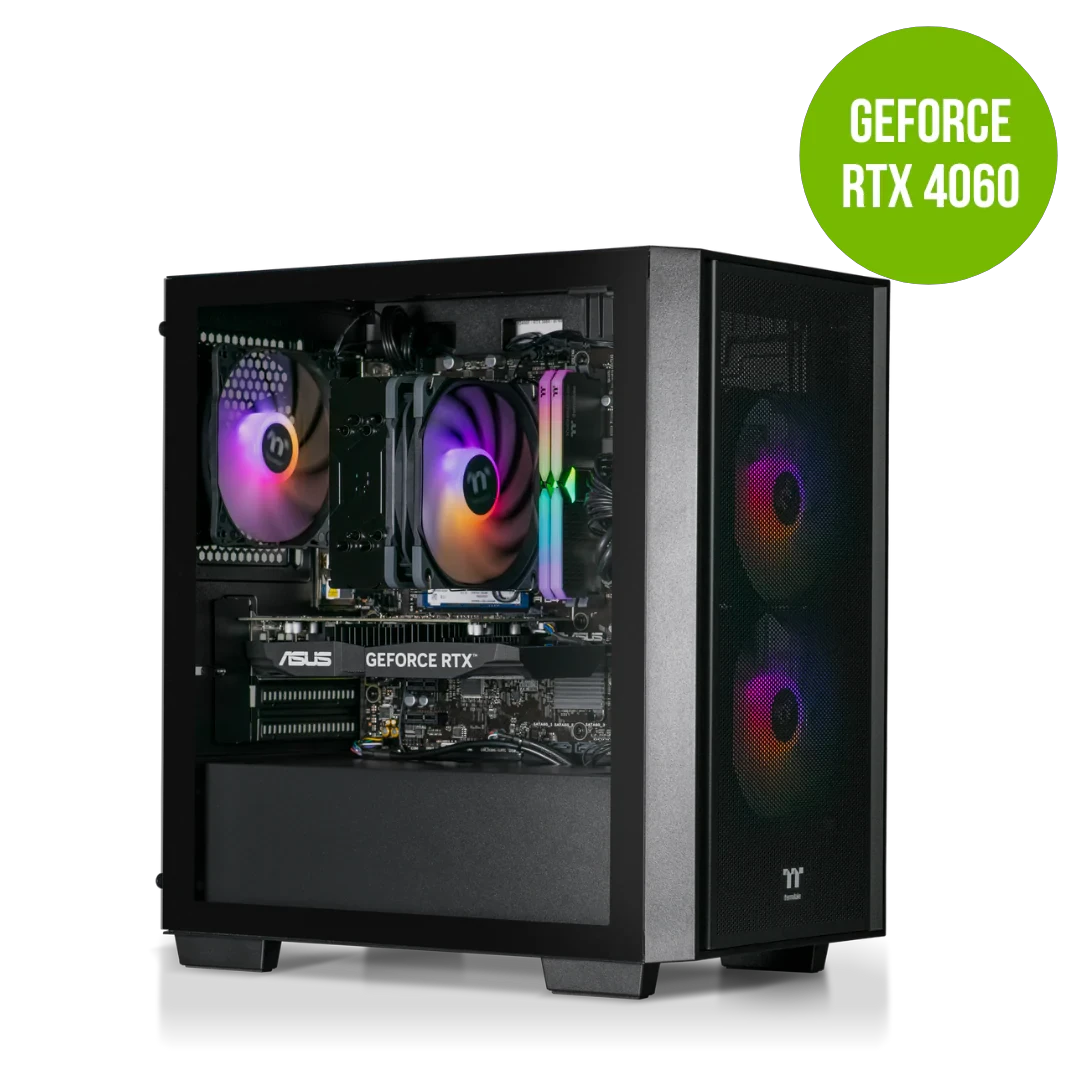 Thermaltake Genesis Ultimate V4 Ryzen 5 5600 RTX 4060 1TB SSD 16GB RAM W11H Desktop Gaming PC by Thermaltake