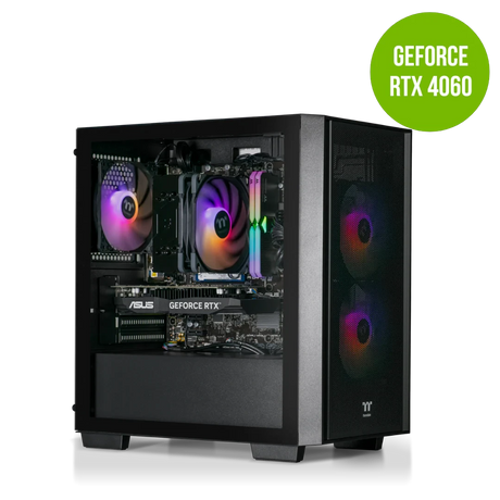 Thermaltake Genesis Ultimate V4 Ryzen 5 5600 RTX 4060 1TB SSD 16GB RAM W11H Desktop Gaming PC by Thermaltake