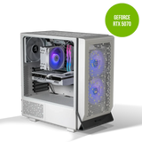 Thermaltake Infinity Pro V6 Ryzen 5 7600 GeForce RTX 5070 1TB SSD 32GB RAM W11H Desktop Gaming PC - Snow by Thermaltake