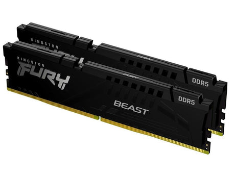 Kingston FURY Beast DDR5 64GB (2 x 32GB) 6000MT/s CL36 EXPO / XMP Desktop RAM - Black - Electronics > Electronics Accessories > Memory > RAM from Kingston